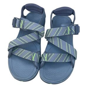 Kuru Men’s Current Sandals, Gray/Green, Size 11, NWOT